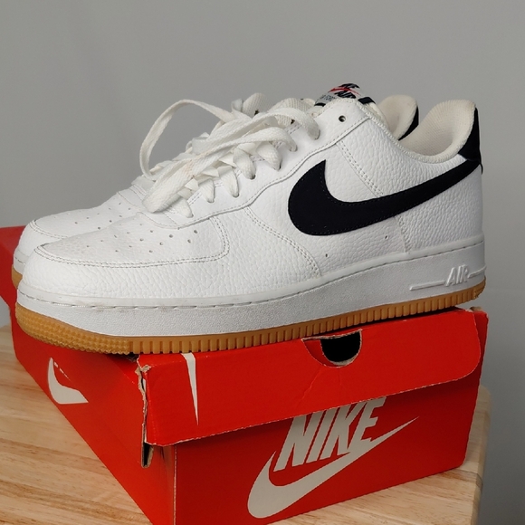 Nike Other - Nike Air Force 1 White and Black with Gum Sole
